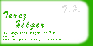 terez hilger business card